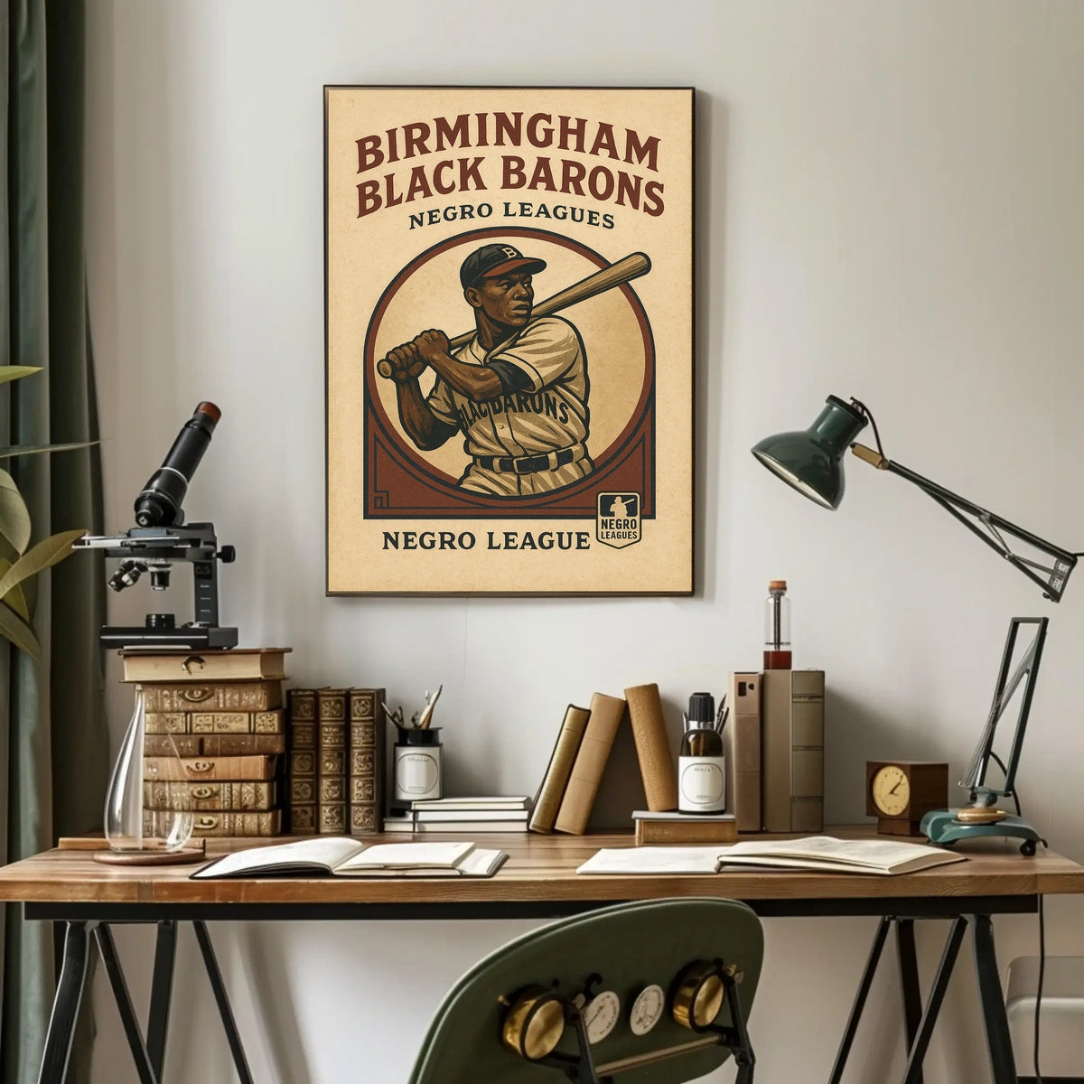 Birmingham Black Barons Negro Leagues Poster