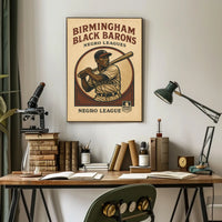 Birmingham Black Barons Negro Leagues Poster