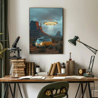 Encounter in the Desert Art Print Poster for Home Decor PosterGoat