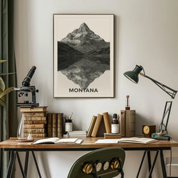 Montana Mountain Reflections Poster