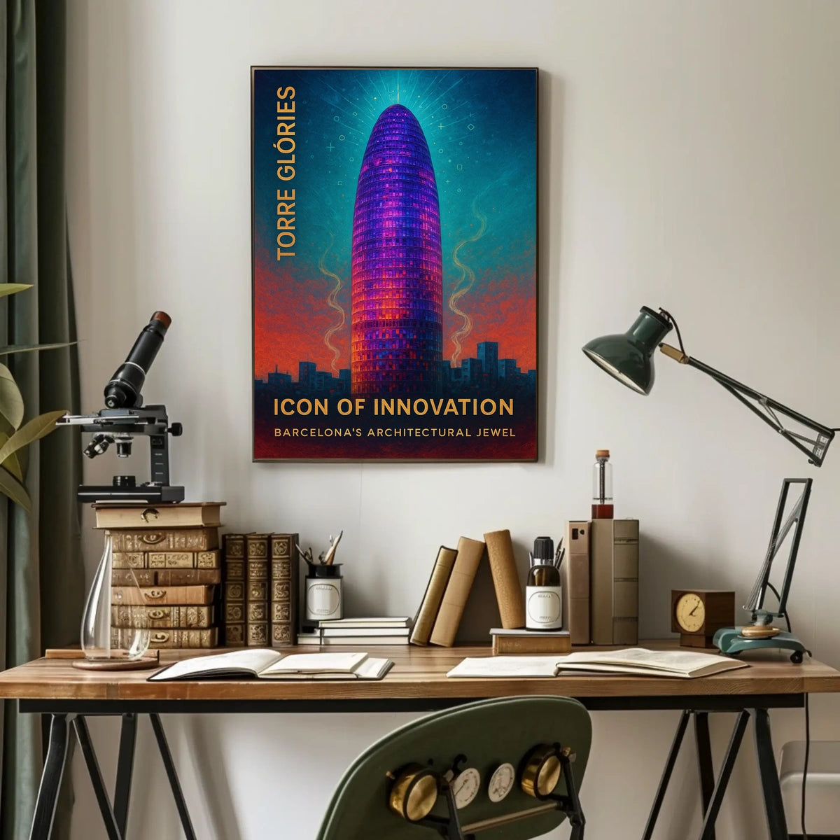 Torre Glòries Icon of Innovation Poster
