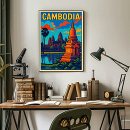 Cambodia Travel Poster