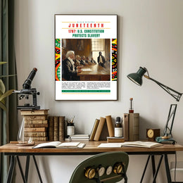 Black History and Constitution Educational Poster