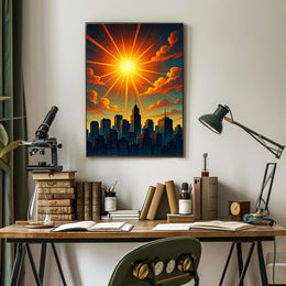 Radiant Cityscape Poster