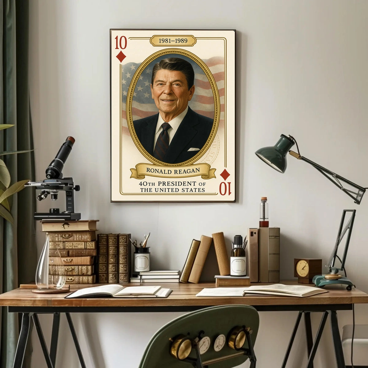 Ronald Reagan 40th President United States History Poster