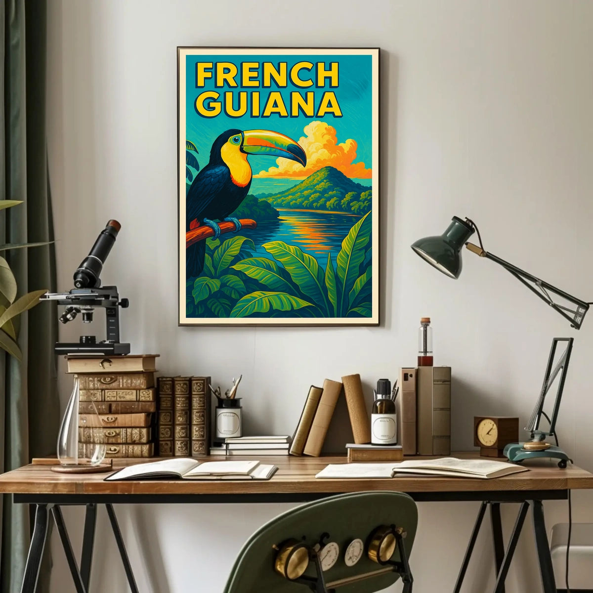 French Guiana Tropical Paradise Poster