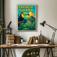 French Guiana Tropical Paradise Poster