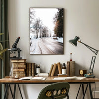 Winter Roadscape Poster