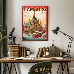 Hamburg A Vibrant Cityscape Poster