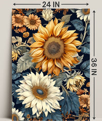 Sunflower Sunshine Vibes: Abstract or Artistic Poster