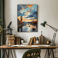 London At Sunset Poster PosterGoat
