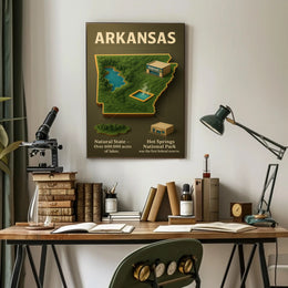 Arkansas The Natural State Poster