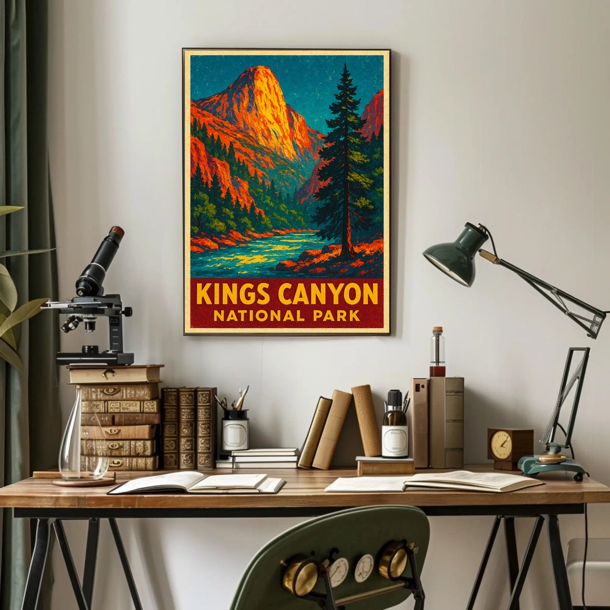 Kings Canyon Vintage Adventure Nature Lovers Poster