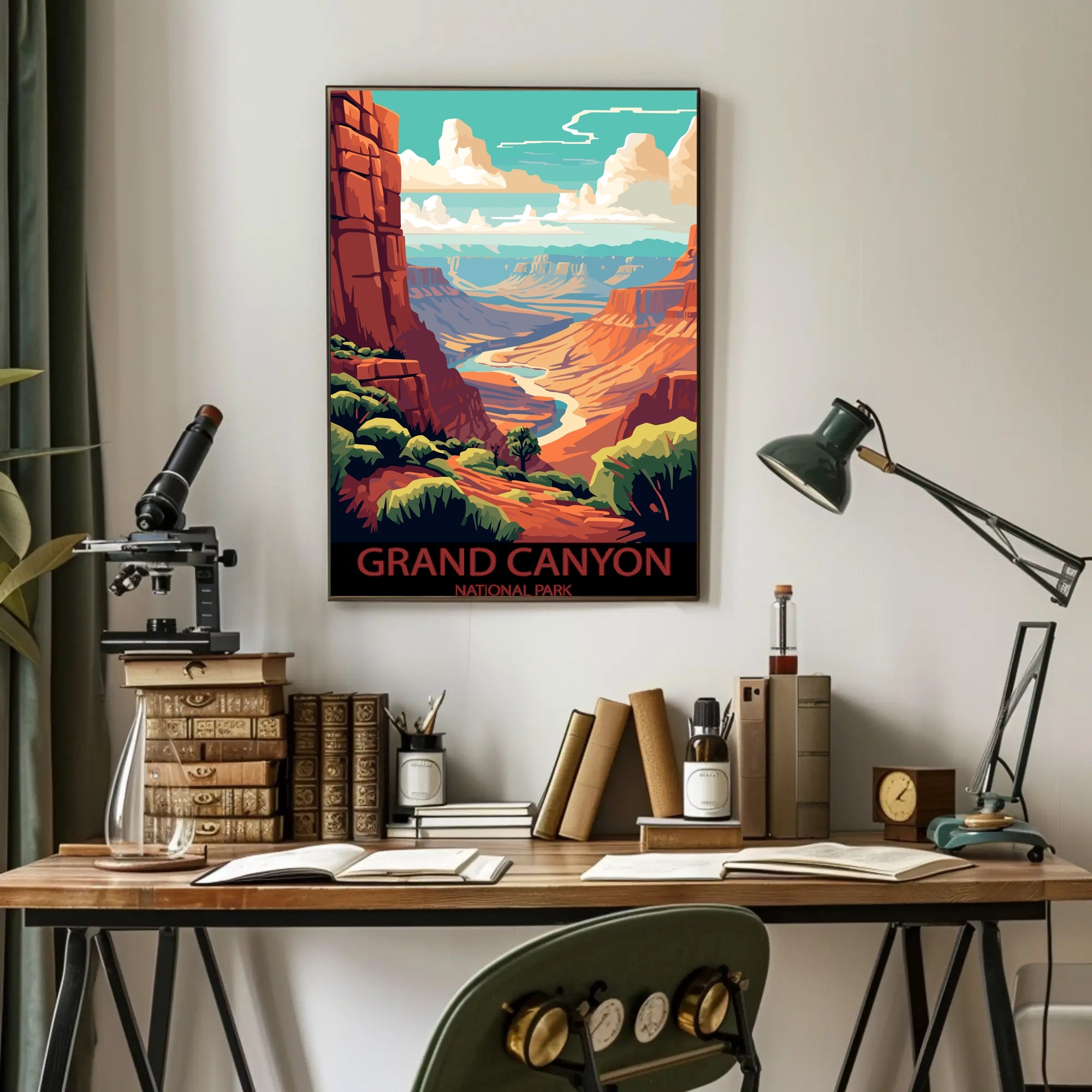 Majestic Canyon Vista Poster