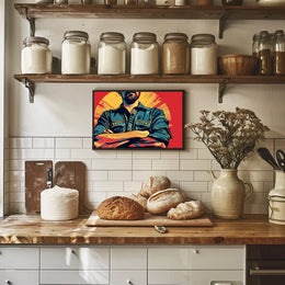 Empowering Retro Pop-Art Poster: Strength and Revolution