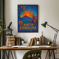 North Carolina A Vibrant Tribute Poster