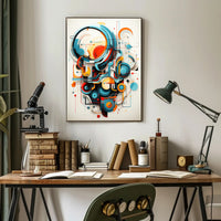 Abstract Geometric Symphony Abstract Poster PosterGoat