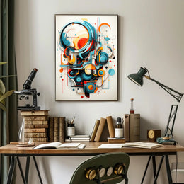 Abstract Geometric Symphony Abstract Poster PosterGoat
