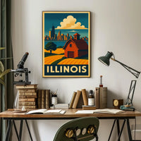 Illinois Landscape Poster