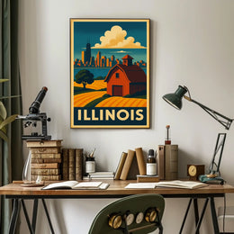 Illinois Landscape Poster