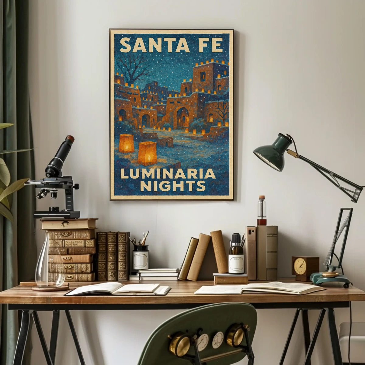 Santa Fe Luminaria Nights Poster