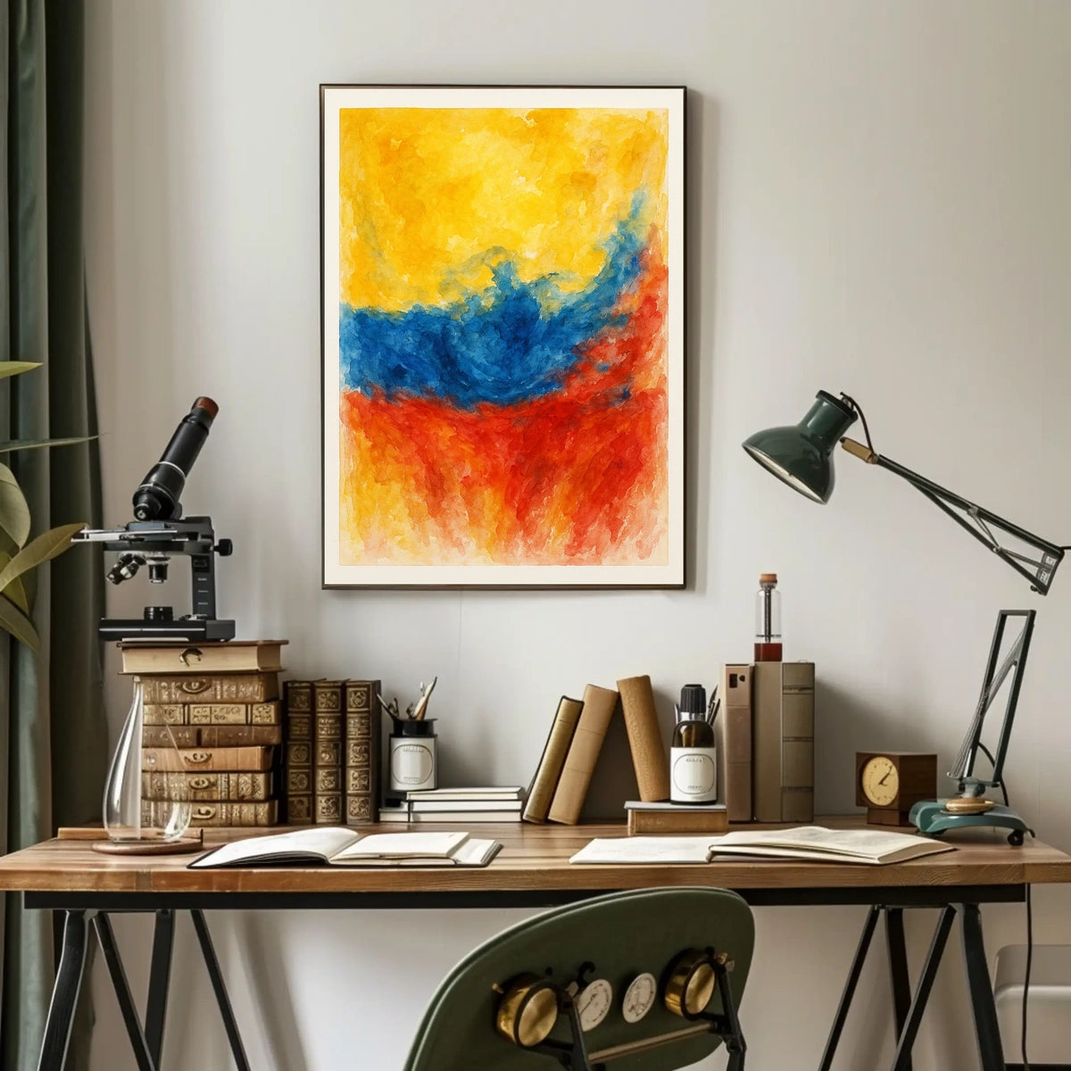 Vibrant Abstract Composition Abstract Poster