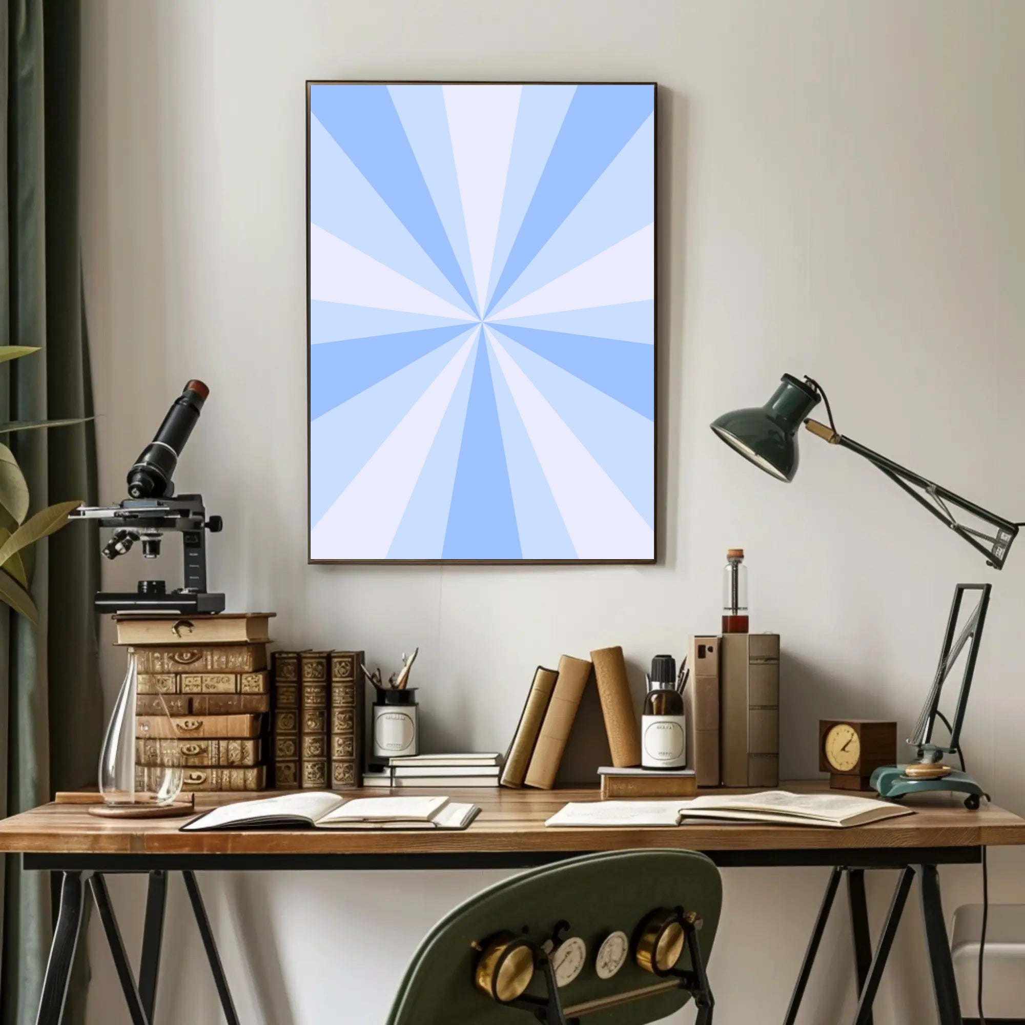 Radiating Energetic Design Abstract or Artistic Poster PosterGoat