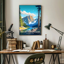 Rocky Mountain Scenic Poster National Park Print