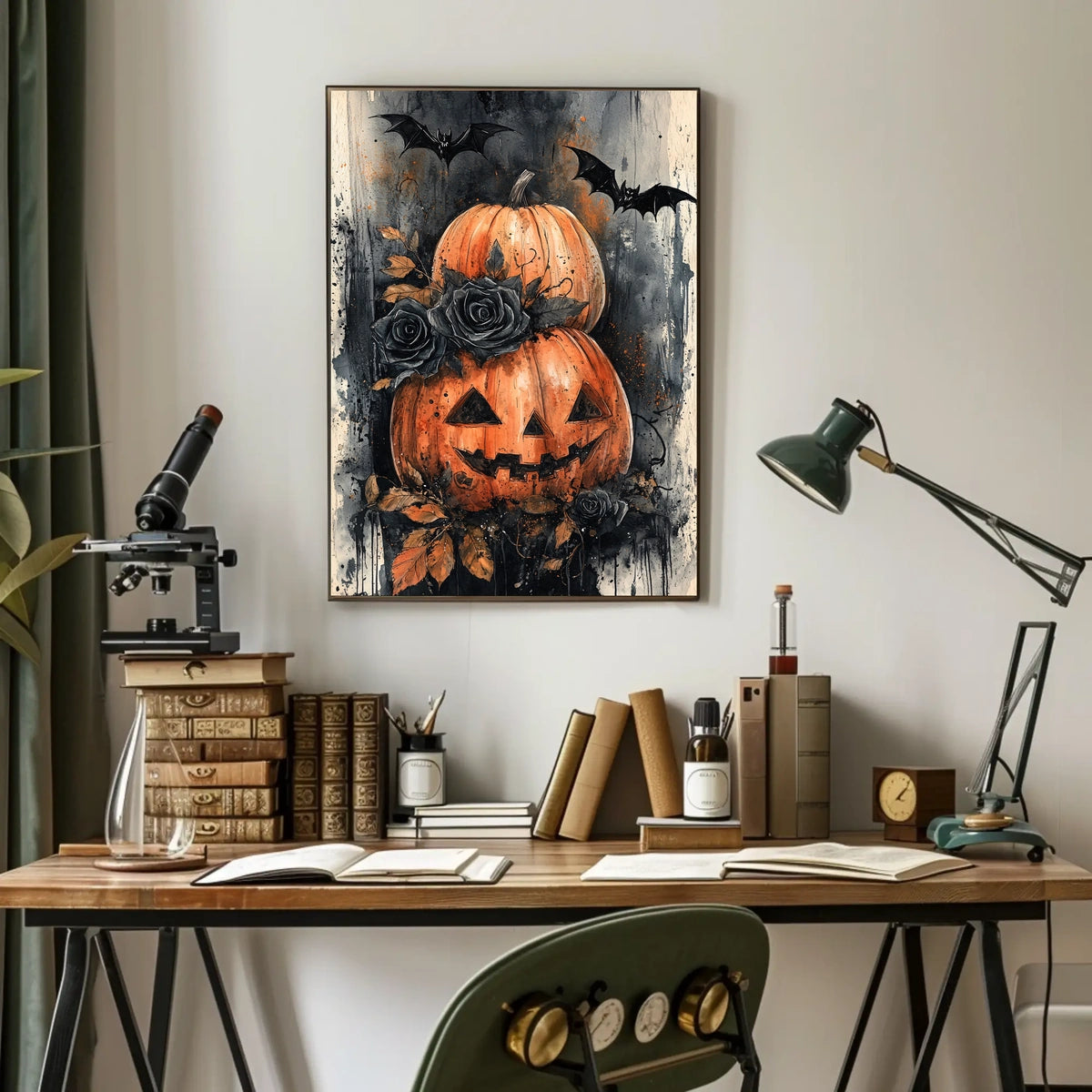 Halloween Classic Jack-o'-Lanterns Artistic Poster
