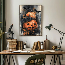 Halloween Classic Jack-o'-Lanterns Artistic Poster
