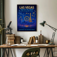 Las Vegas Neon Nightlife Urban Cityscape Poster