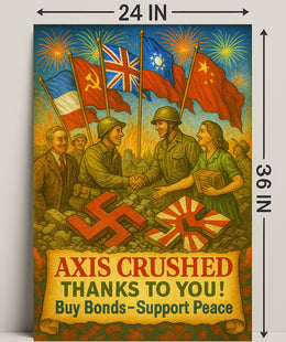 Axis Crushed Buy Bonds, Support Peace Poster PosterGoat