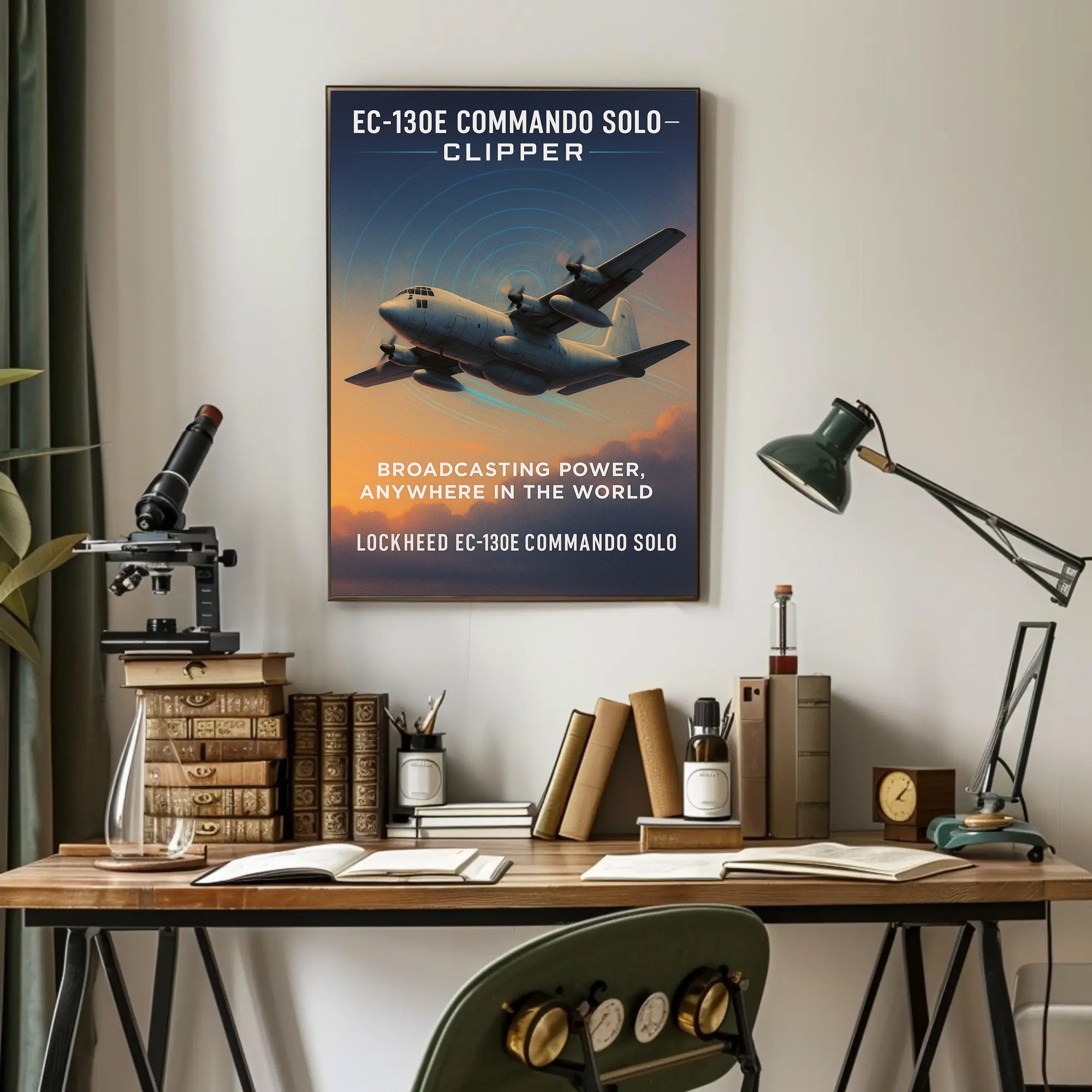 EC-130E Commando Solo Broadcasting Power Poster PosterGoat