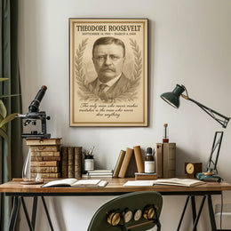 Theodore Roosevelt President Sketch Poster 1901 1909 Vintage Wall Art Print PosterGoat