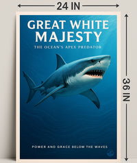 Great White Majesty Poster PosterGoat