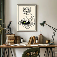 Dj Cat Groove Poster