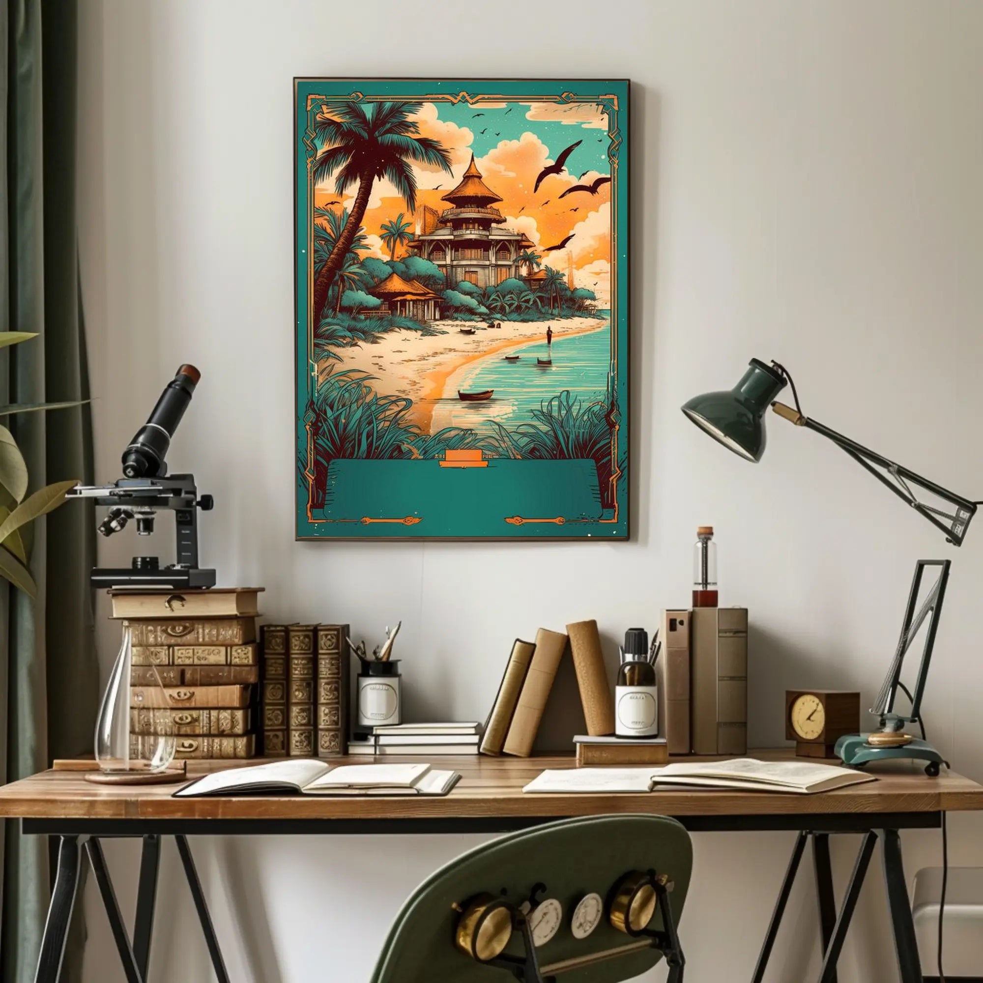 Tropical Paradise Retreat Poster