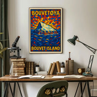 Bouvet Island A Stained Glass Tribute Poster