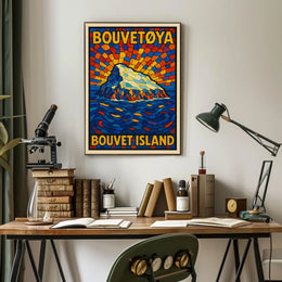 Bouvet Island A Stained Glass Tribute Poster