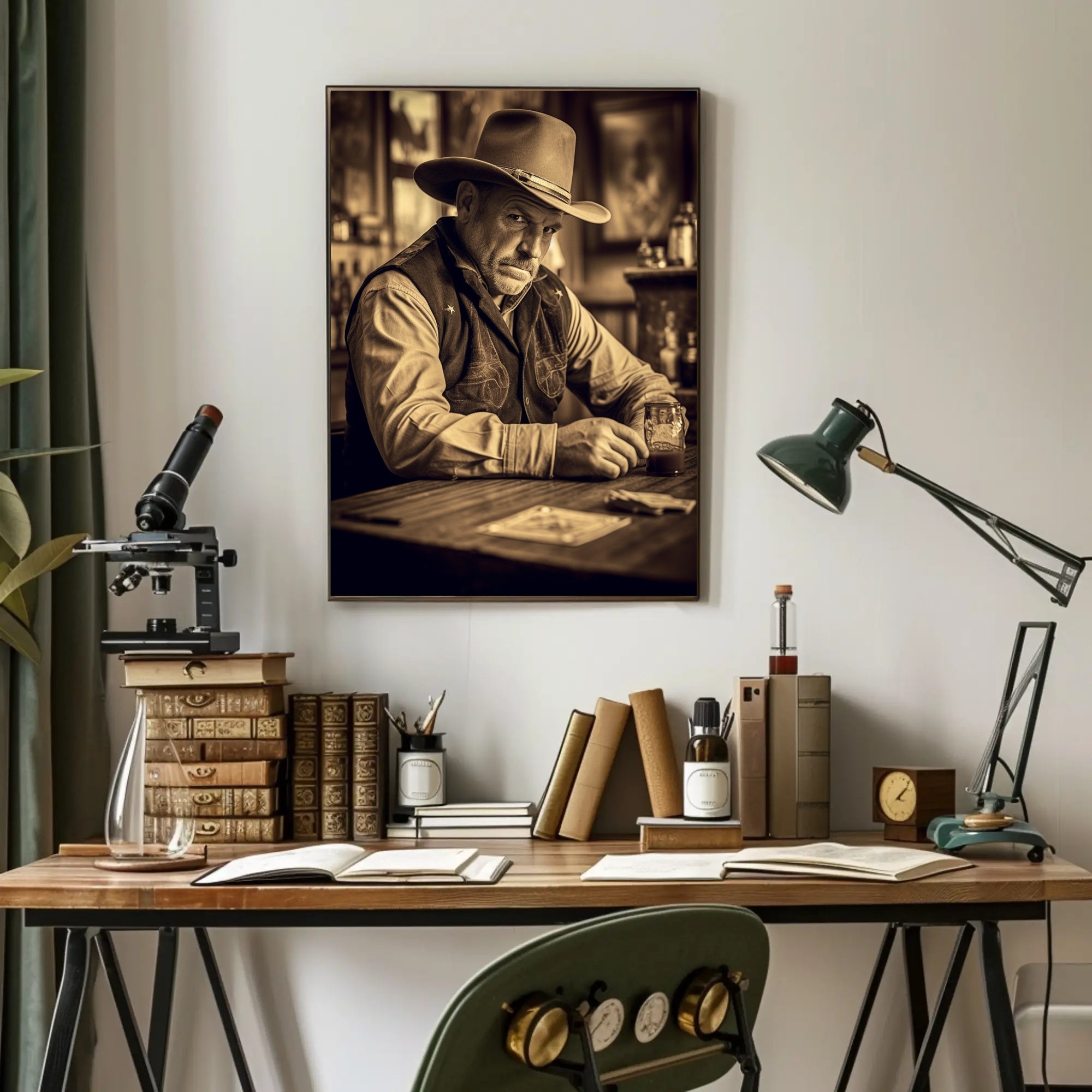 Western Saloon Mood Poster