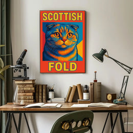 Scottish Fold Cat Poster