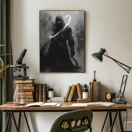 The Enigmatic Shadow Art Print Poster for Home Decor and Wanderlust Enthusiasts PosterGoat