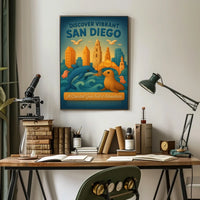 Discover Vibrant San Diego Poster