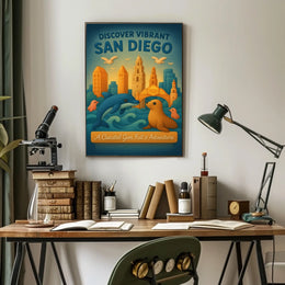 Discover Vibrant San Diego Poster