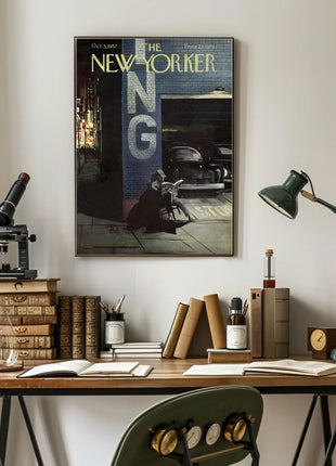 Mid-Century Urban Style Historical or Presidential Poster