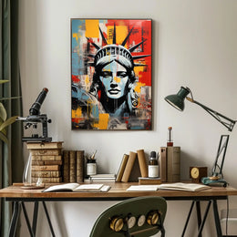 Statue of Liberty Modern Marvel Travel Poster