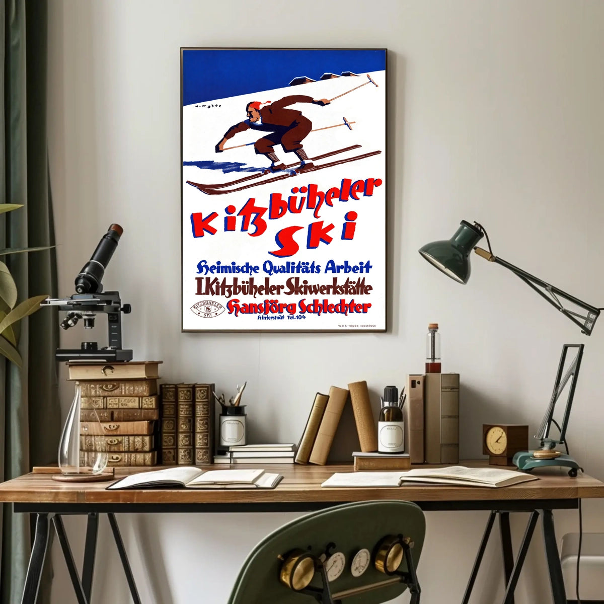 Kitzbüheler Ski Vintage Ski Vintage Poster