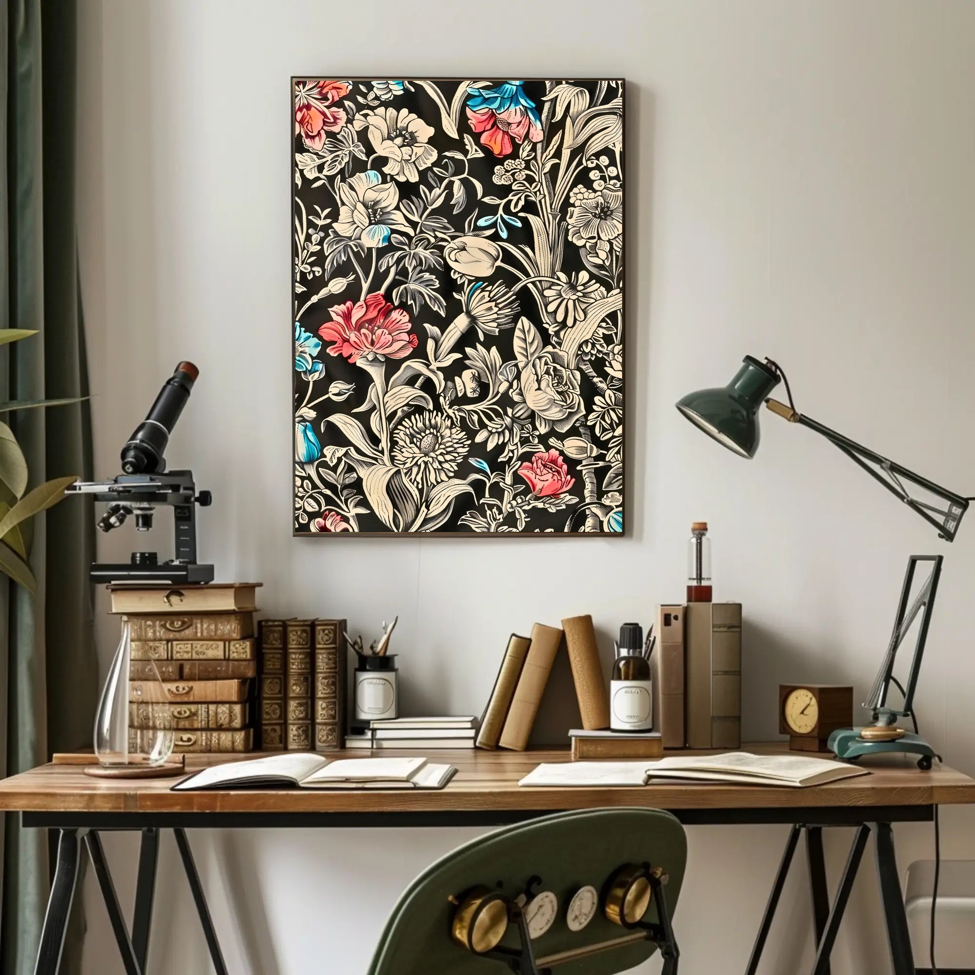 Floral Elegance Wall Art Print for Home Decor