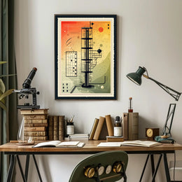 Futuristic Tower Design Poster