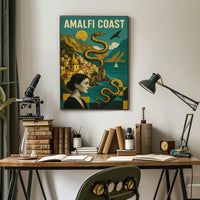 Amalfi Coast Enchanting Escape Poster 18x24 Wall Art